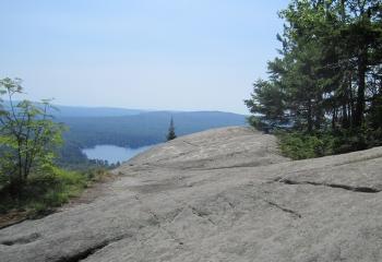 Cleaned rocks on Bald Trail