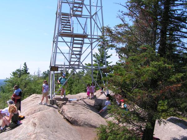 Visitors on the summit August 5, 2006