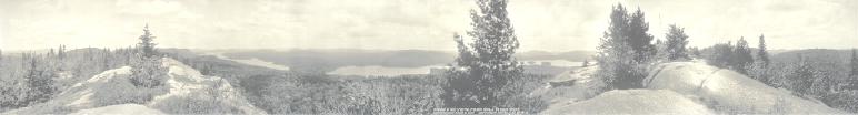 Panoramic vista from Bald Mt. Summit - H. Beach Photo